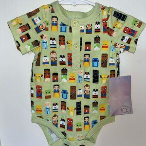 NEW Disney100 Unified Characters Collection Baby Onesie / 3-6 months